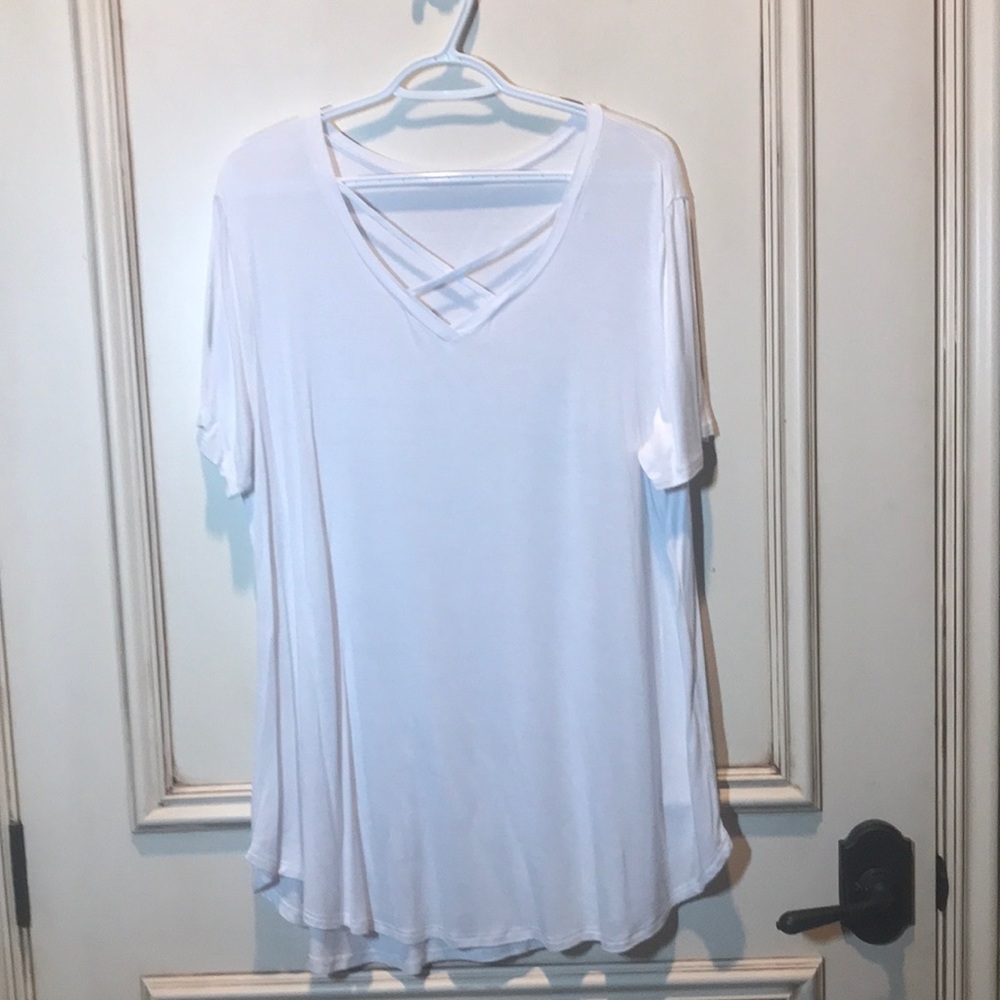 Ladies White Tunic 3X